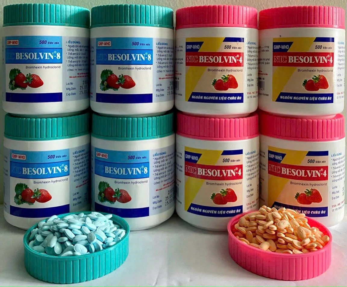 Besolvin 4mg – Hỗ trợ long đờm, giảm ho hiệu quả cho bệnh hô hấp